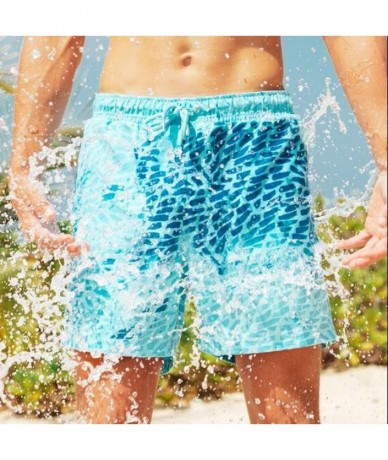 Board Shorts Mens Swim Trunks- Swimwear Bathing Suits Shorts Temperature Sensitive Color Changing Beach Pants Shorts Soft - [...