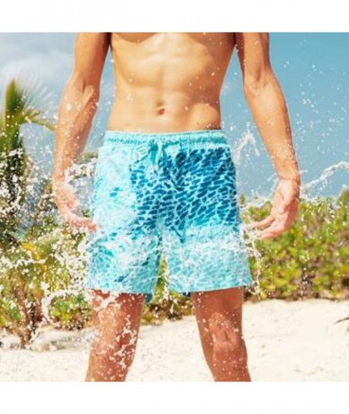 Board Shorts Mens Swim Trunks- Swimwear Bathing Suits Shorts Temperature Sensitive Color Changing Beach Pants Shorts Soft - [...