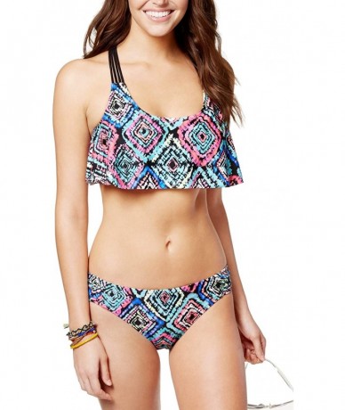 Tankinis Women's Geo-Print Hipster Bikini Bottom - Black - CP17YIDIKIY $23.18