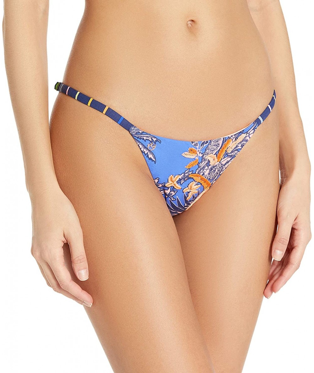 Tops Women's Single Strap Cheeky Cut - Blue - CV1955WH4XN $57.38