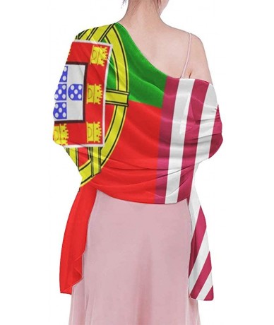 Cover-Ups Women Fahion Swimsuit Bikini Cover Up Sarong- Party Wedding Shawl Wrap - Usa America Portugal Flag - C619C6NH5XU $4...