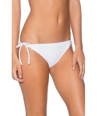 Bottoms Women's Tie Side Bikini Bottom - White - CF12O1EWV9N $51.19