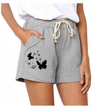 Board Shorts Ultra Soft Harem Shorts for Women - E Gray - CR19C98DAKQ $21.08