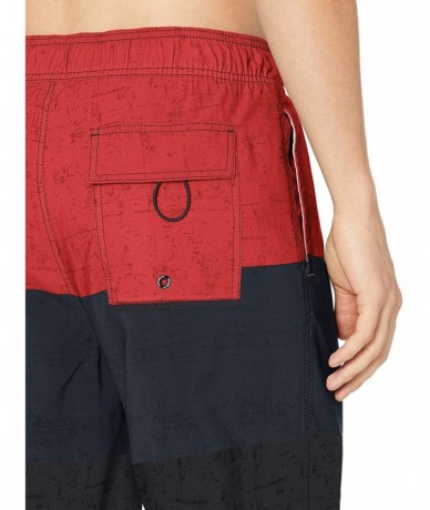 Board Shorts Men's Hydro Series Hybrid Swim Shorts - Red Hybrid - CZ18NXHTLMI $53.47