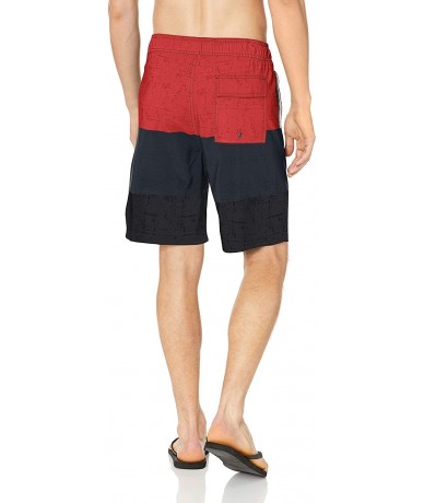 Board Shorts Men's Hydro Series Hybrid Swim Shorts - Red Hybrid - CZ18NXHTLMI $53.47