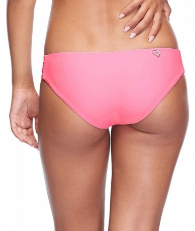 Sets Women's Smoothies Ruby Solid Bikini Bottom Swimsuit - Smoothie Fling Pink - CH18Z054U23 $73.34