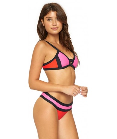 Bottoms Womens Lust Wide Band Cheeky Bikini Swim Bottom - Lust - CQ18OG06L9R $35.52