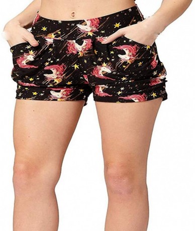 Board Shorts Women's Summer Leopard Pocket Shorts - B-black - CO193IAH9TW $24.55