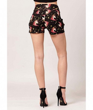 Board Shorts Women's Summer Leopard Pocket Shorts - B-black - CO193IAH9TW $24.55