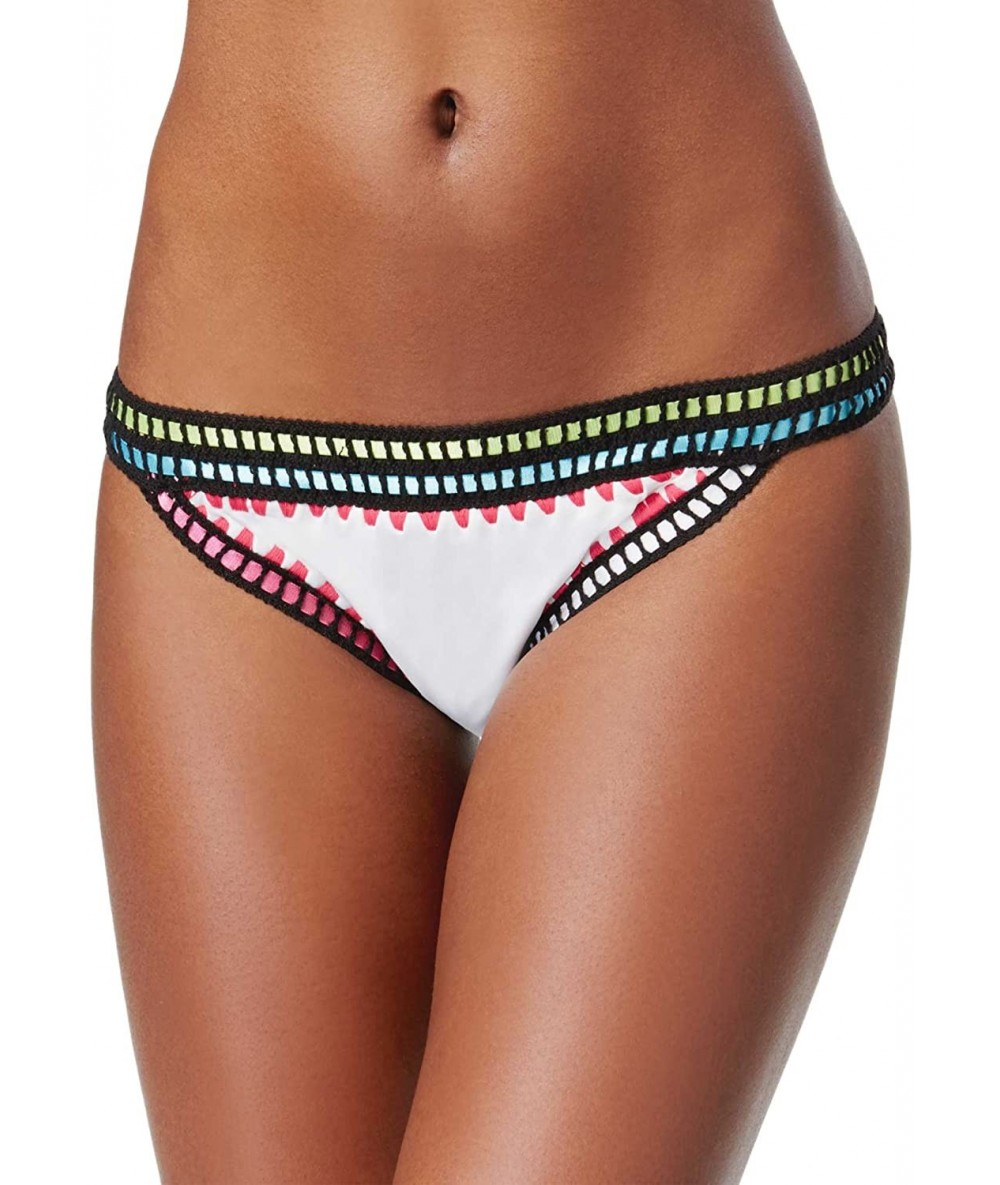 Tankinis Weave It Hipster Bikini Bottom - White/Multi - CX182G7N0IZ $37.38