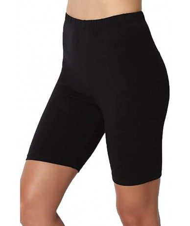 Cover-Ups Yoga Shorts for Women- High Waist Workout Running Compression Elastic Closure Yoga Pants - Black - CT1906TN46U $27.79