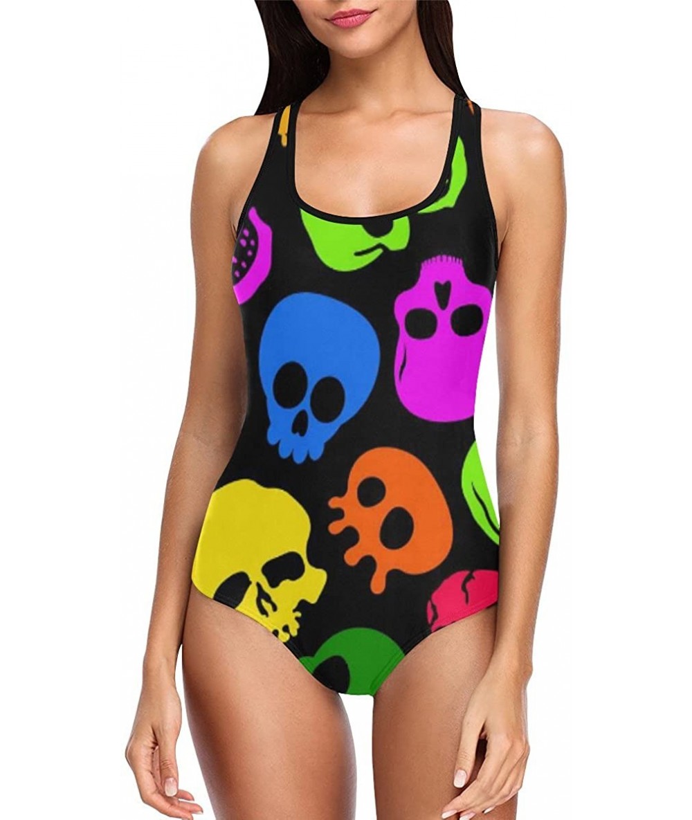 One-Pieces Unique Custom One Piece Swimsuit Swimwear Bathing Suit for Women Juniors (XS-3XL) - Multi 9 - CN18EOC5XR9 $55.26