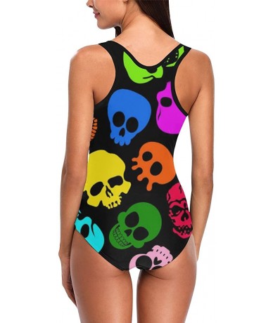 One-Pieces Unique Custom One Piece Swimsuit Swimwear Bathing Suit for Women Juniors (XS-3XL) - Multi 9 - CN18EOC5XR9 $55.26