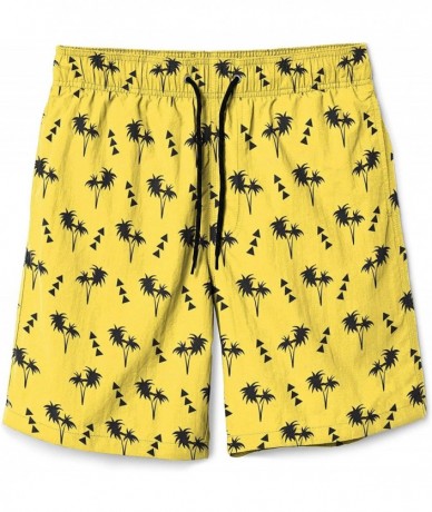 Board Shorts Men's Swim Trunks Board Shorts Quick Dry Swim Shorts with Pockets Bathing Suit for Men - Palm2 - CG19D636CWA $38.62