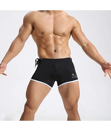 Trunks Elastic Fitness Pants Fashion Swimming Trunks Beach Pants Running Shorts Bj1010 - 4 Colors Mixed - B - C918L6CU59C $61.54