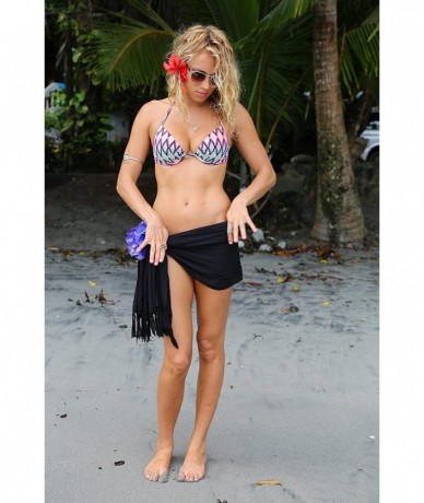 Cover-Ups Womens Solid Half/Mini Swimsuit Sarong in Your Choice of Color - Black - C1111YC0SWZ $30.73