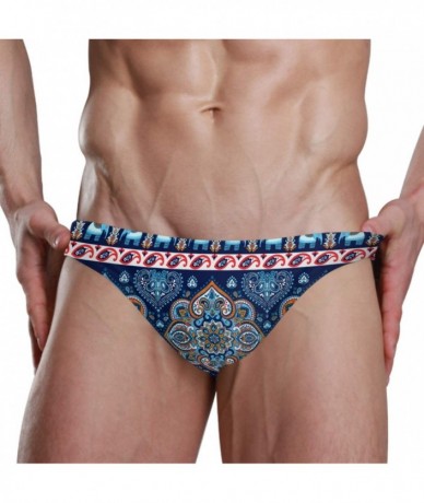 Racing Men Swimsuit Mandala Flowers Bikini Briefs Male Sexy Swimwear 2030751 - 2030759 - C718WOCTQ3T $40.36