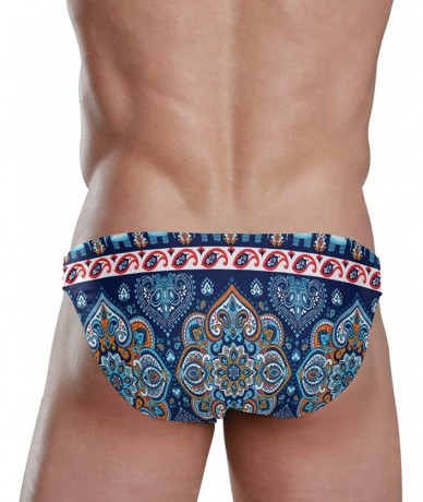 Racing Men Swimsuit Mandala Flowers Bikini Briefs Male Sexy Swimwear 2030751 - 2030759 - C718WOCTQ3T $40.36