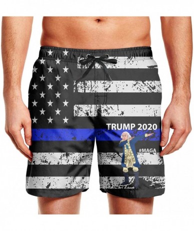 Board Shorts Men's Beach Shorts Presidents' Day Washington Trump 2020 Holiday Swimming Trunks - Presidents' Day Washington-1 ...