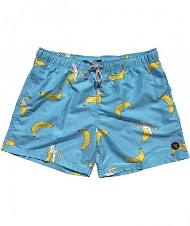 Trunks Mens Swim Trunks Quick Dry Elastic Waist Drawstring - Bananas - C618C0348IZ $57.42