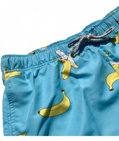 Trunks Mens Swim Trunks Quick Dry Elastic Waist Drawstring - Bananas - C618C0348IZ $57.42