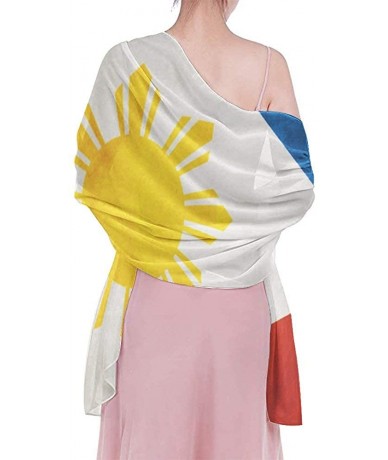 Cover-Ups Women Girl Beach Bikini Cover Up Chiffon Sarong Fashion Scarf Shawl Wrap - Flag of the Philippines - CH190HIM43H $4...