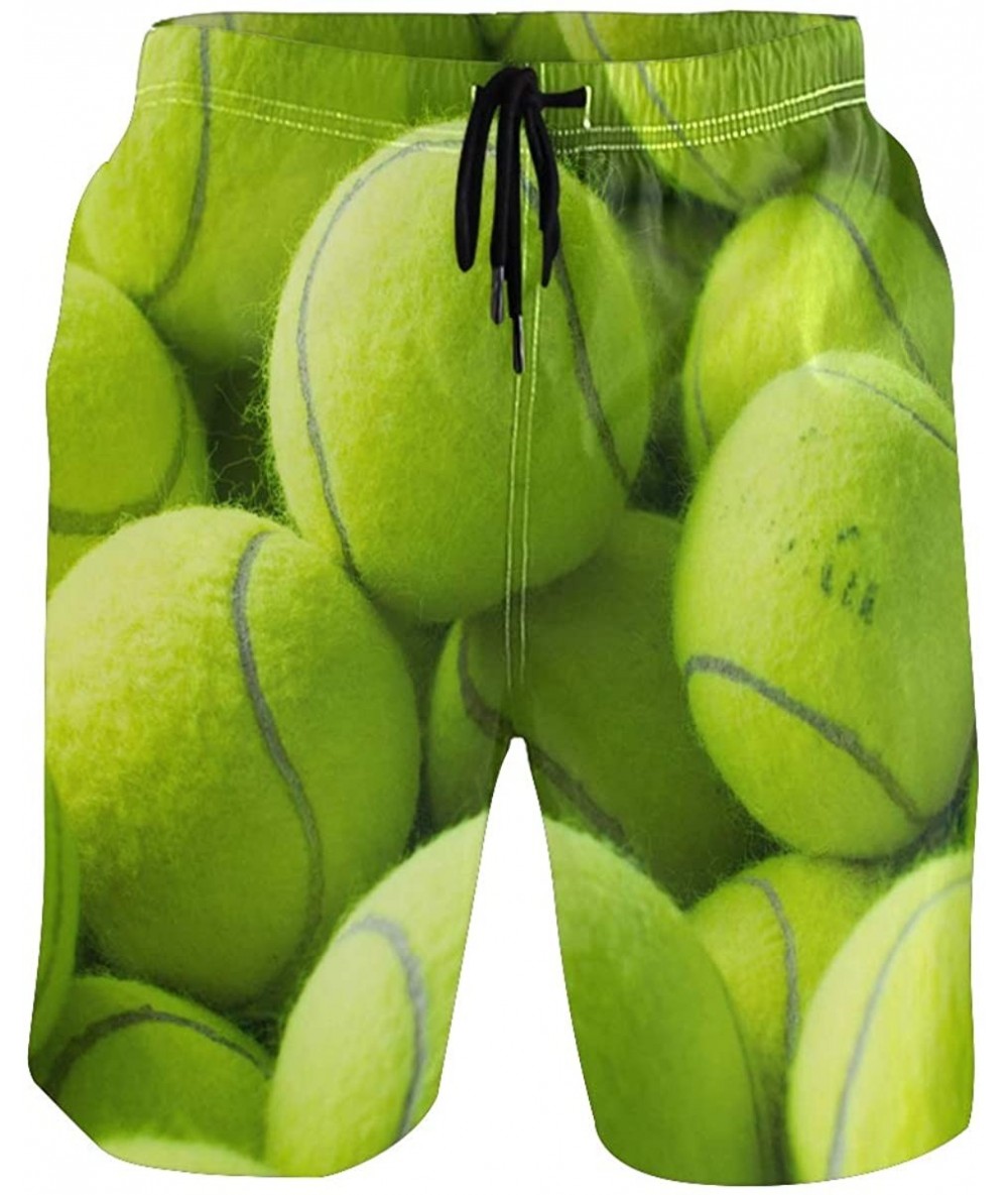 Board Shorts Men's Quick Dry Swim Trunks with Pockets Beach Board Shorts Bathing Suits - Tennis - C319529CUYZ $48.40