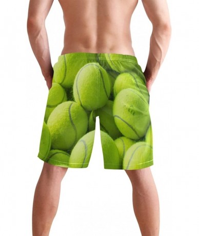 Board Shorts Men's Quick Dry Swim Trunks with Pockets Beach Board Shorts Bathing Suits - Tennis - C319529CUYZ $48.40