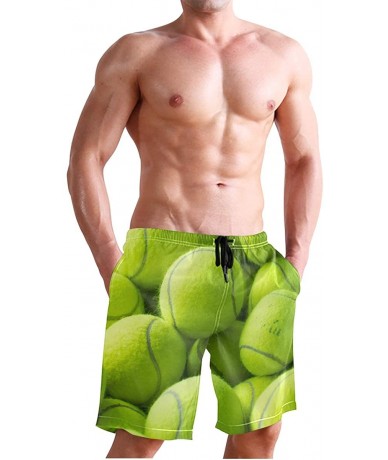 Board Shorts Men's Quick Dry Swim Trunks with Pockets Beach Board Shorts Bathing Suits - Tennis - C319529CUYZ $48.40