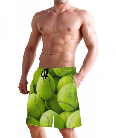 Board Shorts Men's Quick Dry Swim Trunks with Pockets Beach Board Shorts Bathing Suits - Tennis - C319529CUYZ $48.40