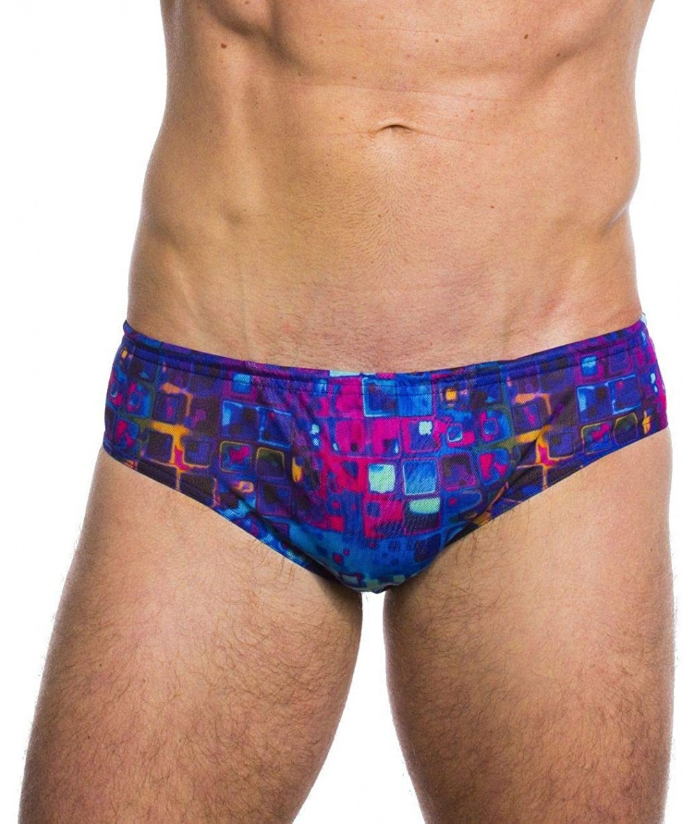 Briefs Mosaic Tan Through Swim Brief - Limited Edition Print - CS193XI02EW $50.19