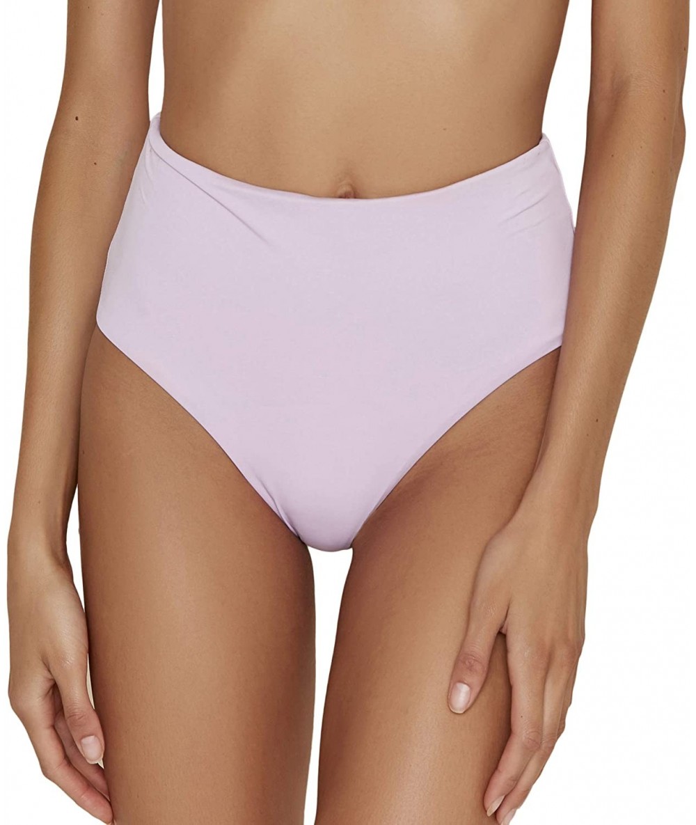 Bottoms Women's Seamless Moderate Coverage High Waist Bottom - Lilac - CL18T2ED7AS $58.66