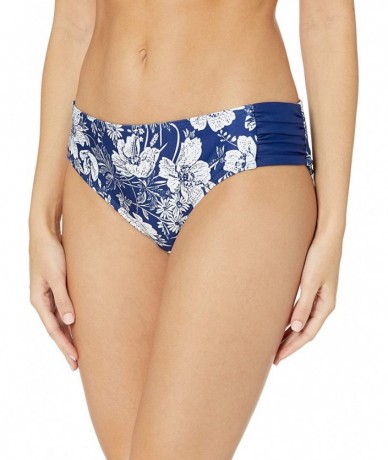 Tankinis Women's Chopra Swimsuit Bikini Bottom - Zen Garden Navy - CJ18CH8A9II $71.03