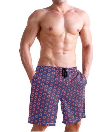 Board Shorts Fishman Donut Men's Quick Dry Beach Shorts Swim Trunk Beachwear with Pockets - Color03 - C418NOEOA6Z $41.78