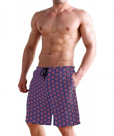 Board Shorts Fishman Donut Men's Quick Dry Beach Shorts Swim Trunk Beachwear with Pockets - Color03 - C418NOEOA6Z $41.78