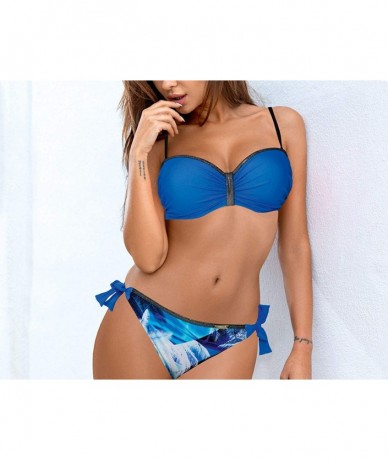 Sets Swimwear Women Swimsuit Push Up Bikini Set Bra Women's Swimming Suit Two Pieces Bathing Suit - 5618 - CV18QH7D8Q4 $57.76