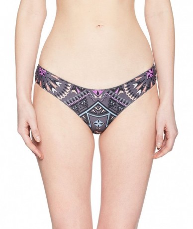 Bottoms Women's Mercury Hipster Bikini Bottom - Dark Grey (Dgy) - CH184RKI6A0 $75.84