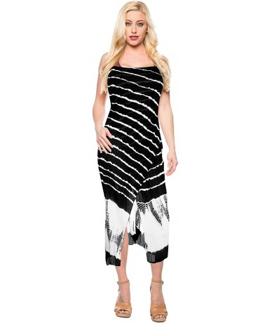 Cover-Ups Women's Plus Size Bathing Suit Cover Up Beach Sarong Wrap Hand Tie Dye - Halloween Black_k596 - CM17X0LRR6M $22.84