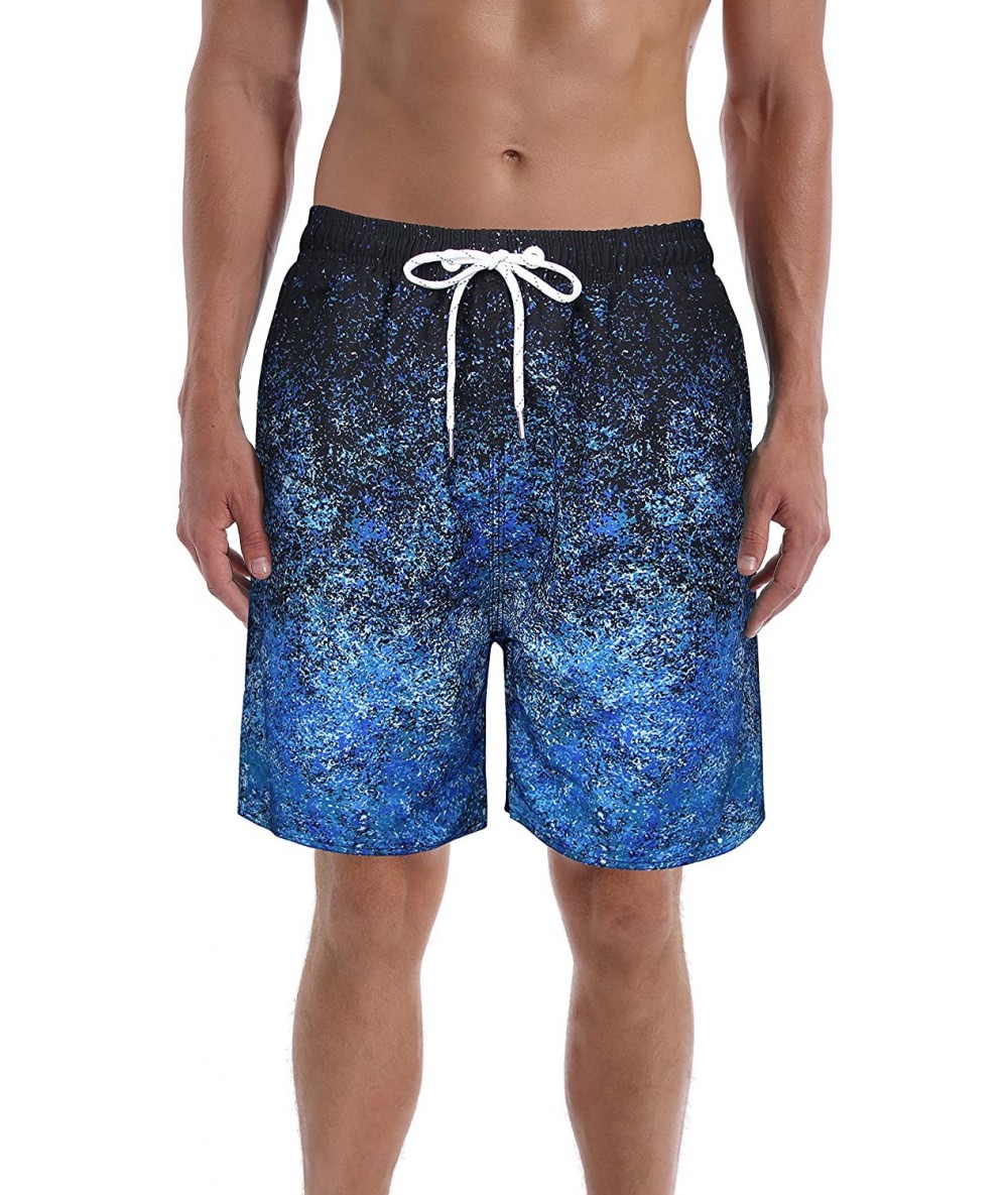 Board Shorts Men's Chubbies Swim Trunks Funny Beach Shorts Bathing Suit - Ocean Wave - CK190TZ6H75 $29.03