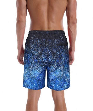 Board Shorts Men's Chubbies Swim Trunks Funny Beach Shorts Bathing Suit - Ocean Wave - CK190TZ6H75 $29.03