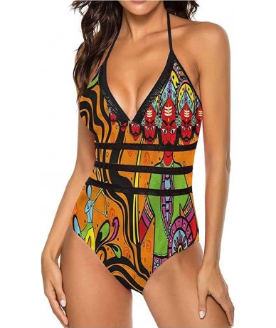 Tops Beach Swimwear Bathing Suit Hippie Ombre Boho Fits All Different Body Types - Multi 06 - CS190WUQ0GO $72.75