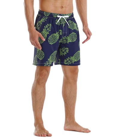 Trunks Men's Swim Trunks Classical Volley Board Shorts Colorful Pattern with Mesh Lining - Blue-323 - CY194W232IK $34.70