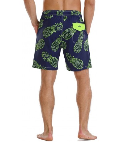 Trunks Men's Swim Trunks Classical Volley Board Shorts Colorful Pattern with Mesh Lining - Blue-323 - CY194W232IK $34.70