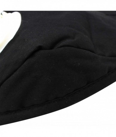 One-Pieces Unisex Adults 1 Cotton Mouth Cover Solid Color Design with 10 Pieces Pads for Women Men - Black - C019D0MY8MG $30.32