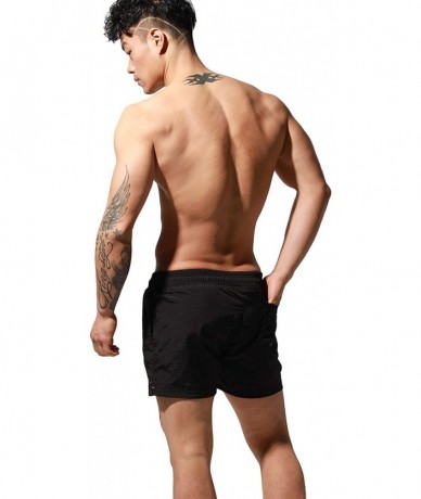 Board Shorts Mens Quick-Dry Sport Swim Beach Surf Board Shorts - S6020 Black - CQ198ONL69C $53.58