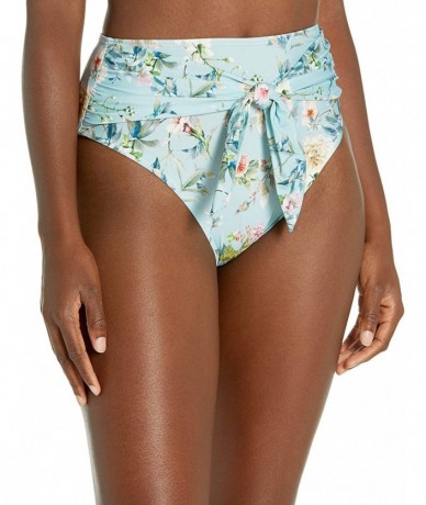 Tankinis Women's Doll Face Hi Waist Pant - Blue - CR1944QIEHN $59.96