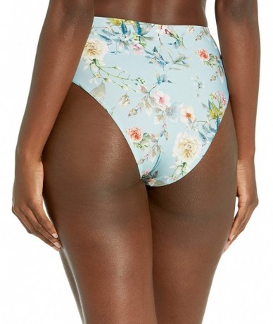 Tankinis Women's Doll Face Hi Waist Pant - Blue - CR1944QIEHN $59.96