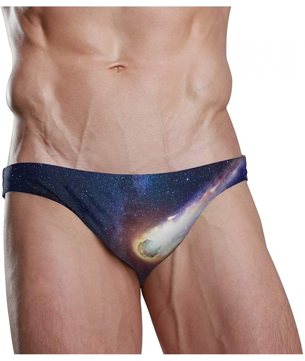 Briefs Comet Asteroid Meteor Wondrous Sexy Mens Swimwear Swim Briefs Bikini Brazilian Cut Surf Shorts - 3d Pattern - C8190OS6...