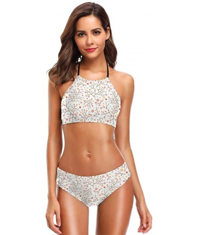 Racing Girl's Halter Bikini Set 2 Piece Dreamcatchers Swimsuit Beach Suit - Color_17 - CY18UMMD8YL $49.44