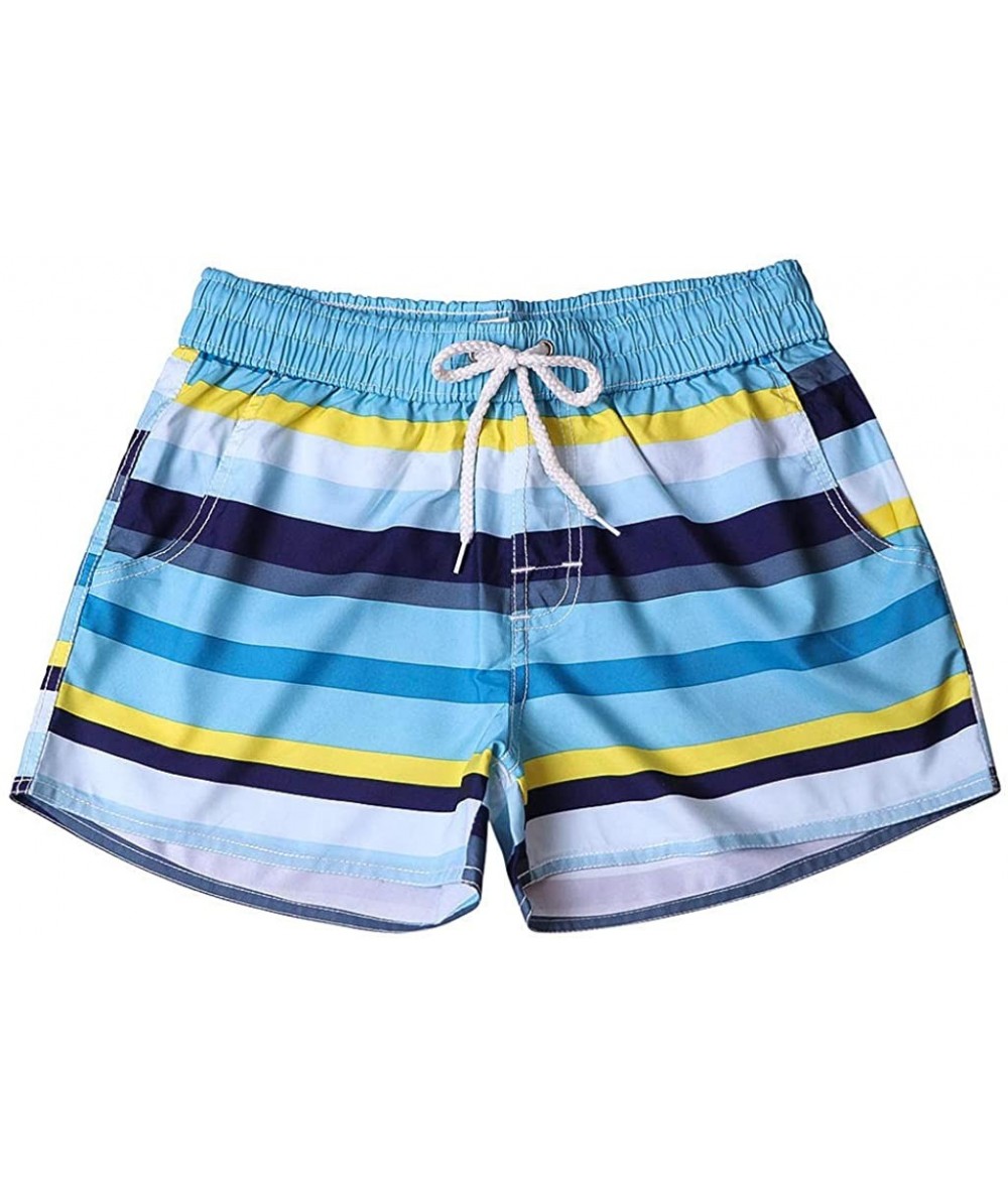 Trunks Couple Shorts Womens Mens Swim Trunks Hawaiian Shorts Boyshorts Multicolor Painted Beach Surf Holiday Funny Shorts - B...